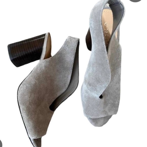 Gibson*Latimer Londyn Suede Sling Back block heel bootie - Picture 1 of 1